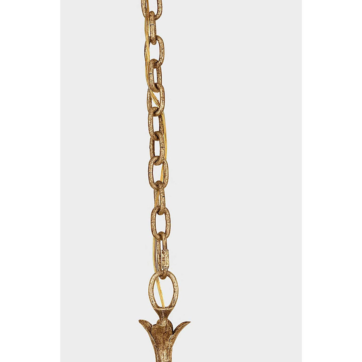 Chapman & Myers Amalfi 41" Chandelier in Milano Gold with Linen Shades W40.5" x H23.5"