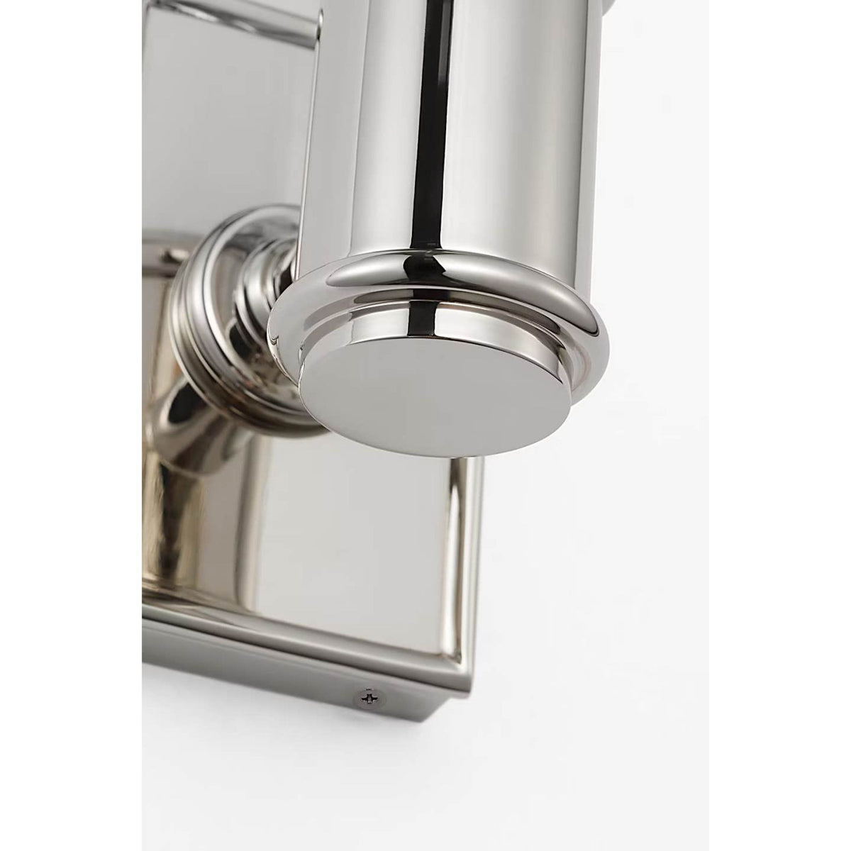 Chapman & Myers Owen 14" Single Bath Light in Polished Nickel with White Glass W2.75" x H13.5" x E4"