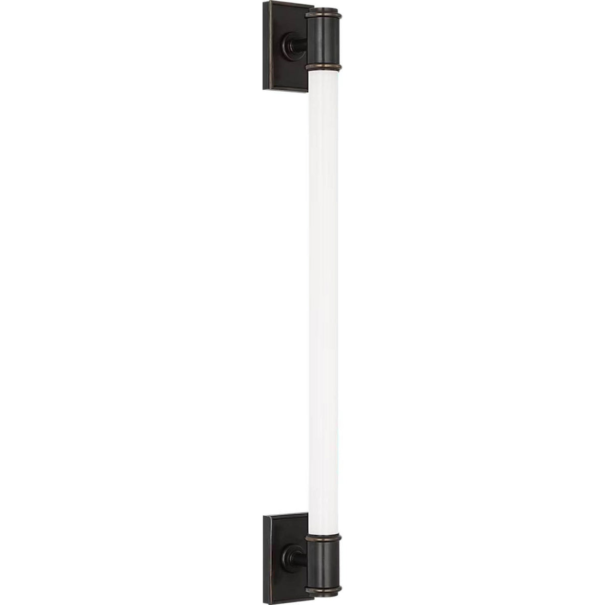 Chapman & Myers Owen 30" Linear Bath Light in Bronze with White Glass W2.75" x H30" x E4"