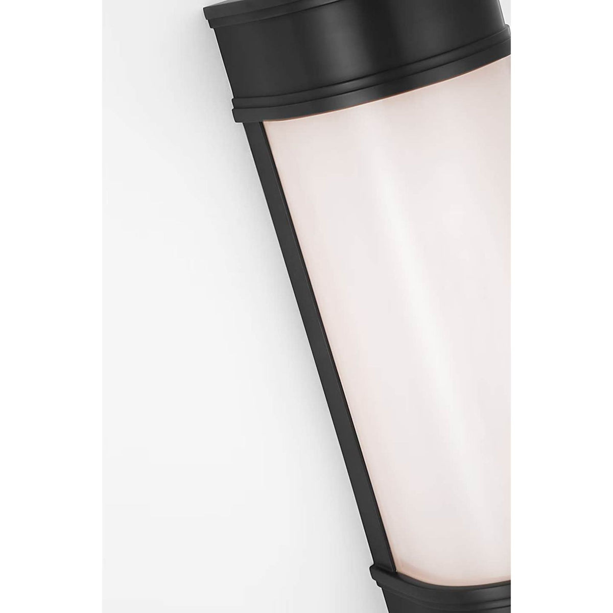 Chapman & Myers Marden 12" Salon Bath Sconce in Bronze with White Glass W4.25" x H12" x E3.75"