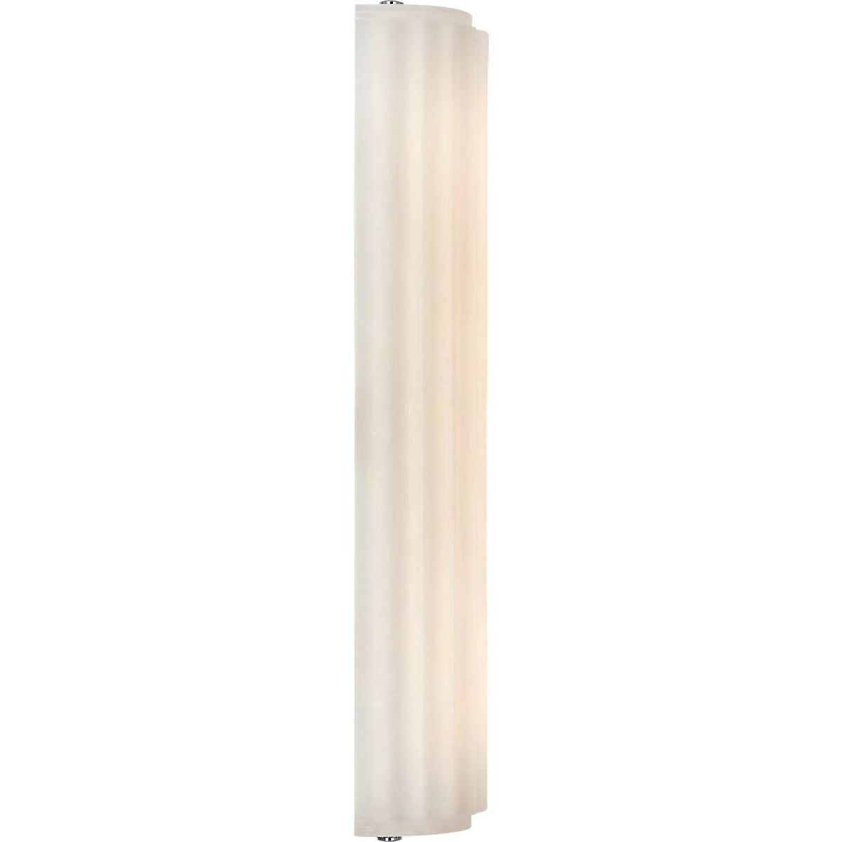 Chapman & Myers Madden 19" Fluted Linear Sconce in Alabaster and Polished Nickel W4.25" x H18.5" x E2.75"