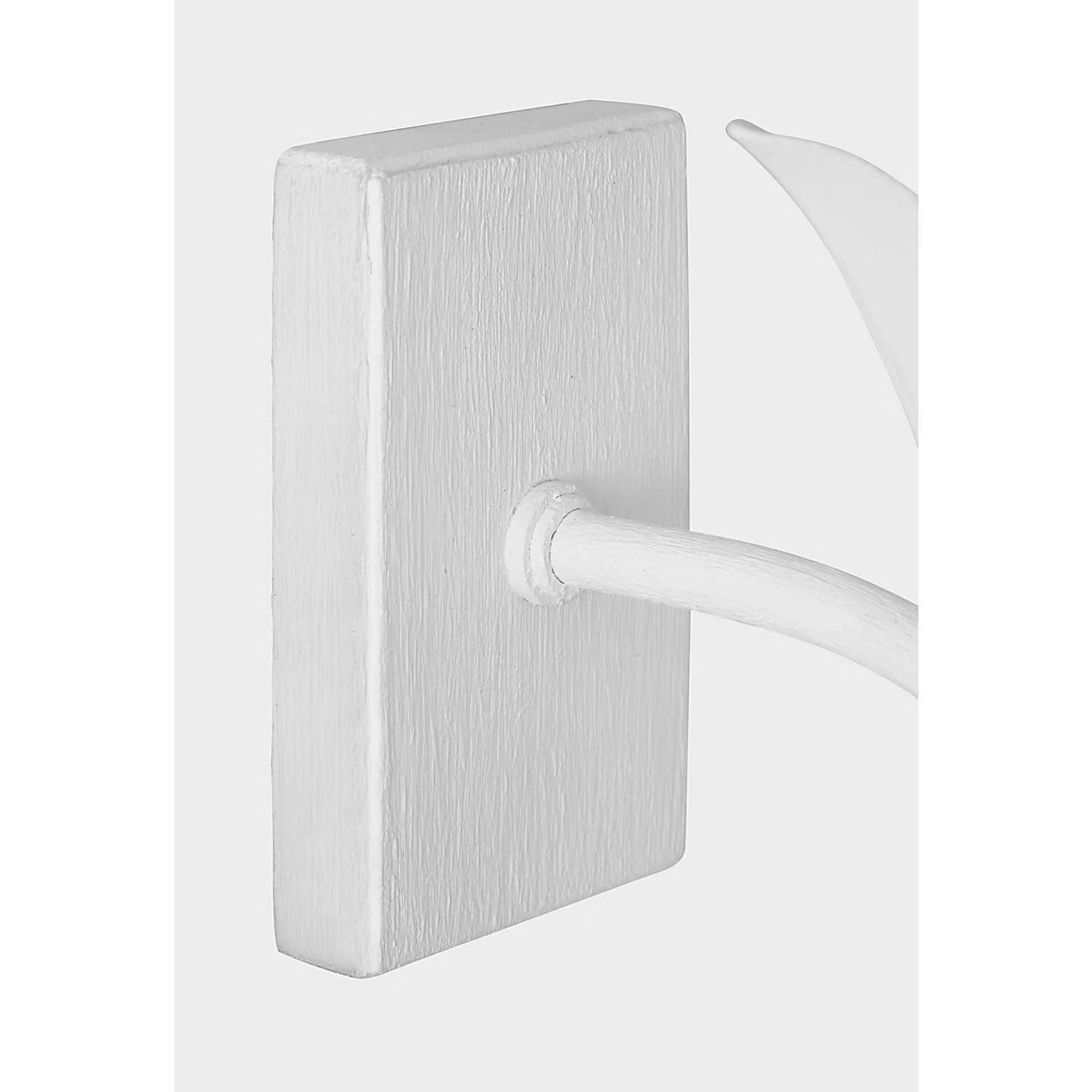 Chapman & Myers Provenz 20" Tail Sconce in Plaster White with Linen Shade W8" x H20" x E8.25"