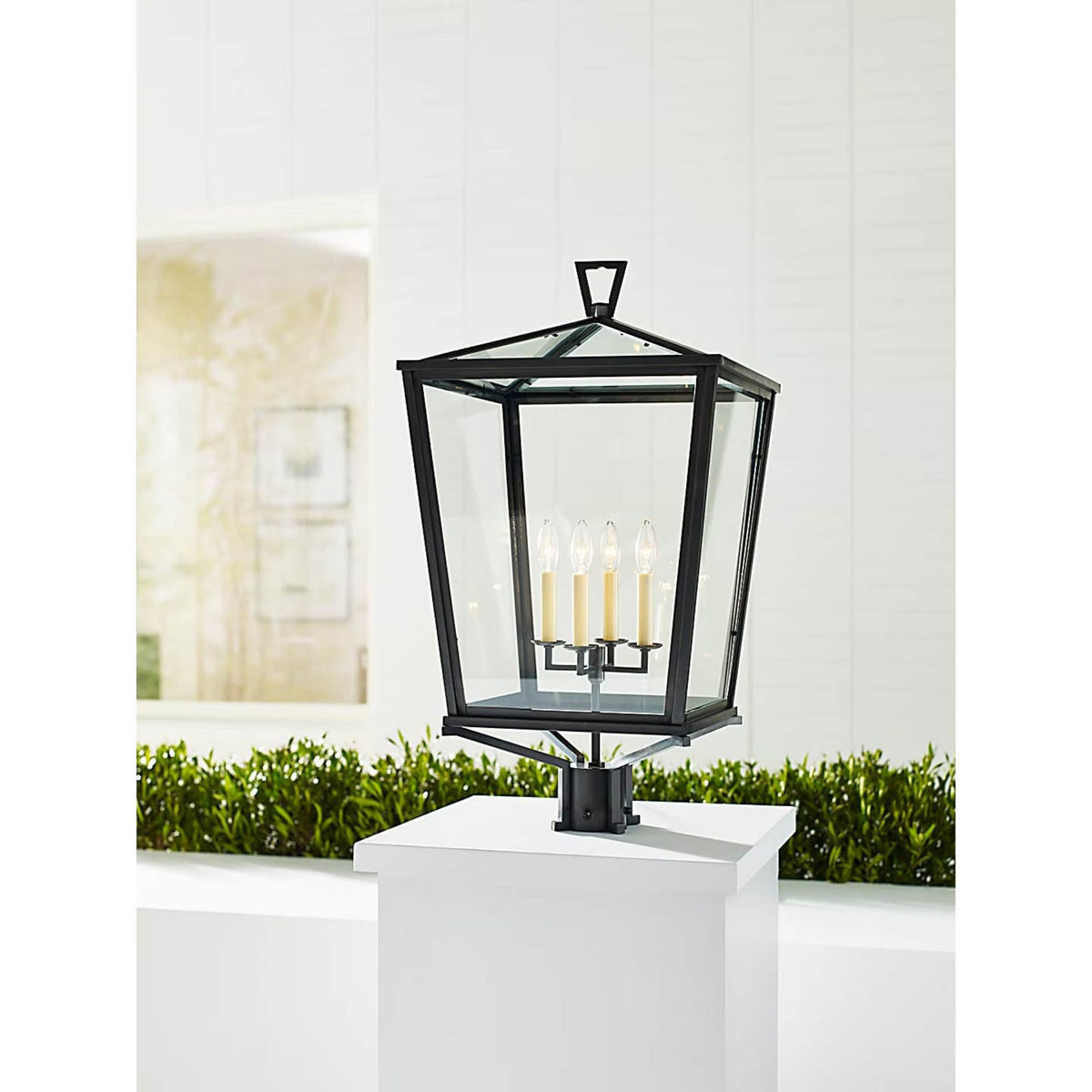Chapman & Myers Darlana Post Light in Bronze W17" x H30.75"