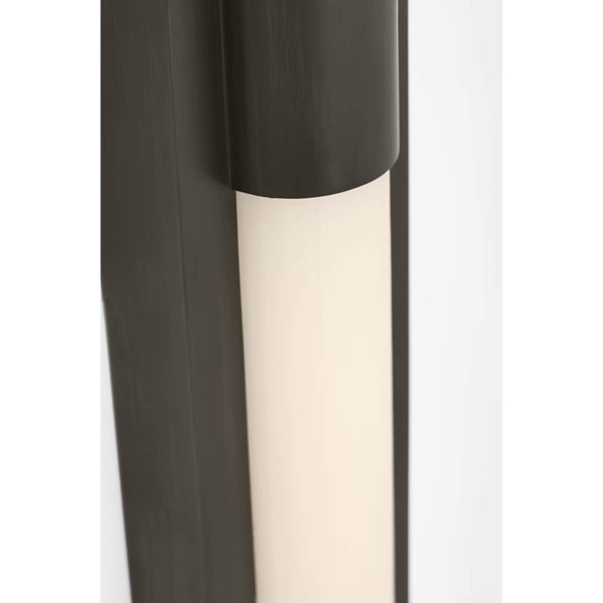 Ian K. Fowler Ellington 16" Slimline Bath Light in Bronze with White Glass W3" x H16" x E1.75"