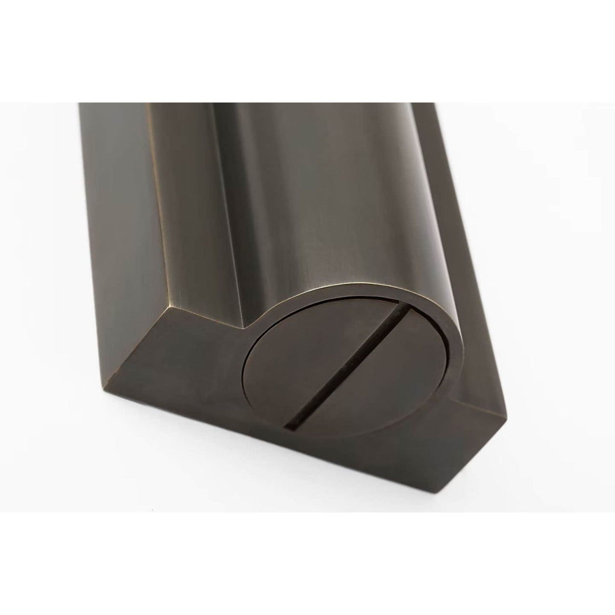 Ian K. Fowler Ellington 24" Slimline Bath Light in Bronze with White Glass W3" x H24" x E1.75"