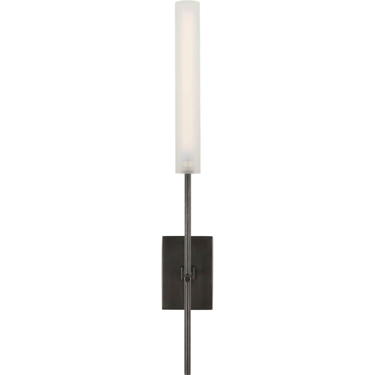 Ian K. Fowler Fay 18" Sconce in Bronze with Frosted Glass W2.5" x H17.5" x E3.5"