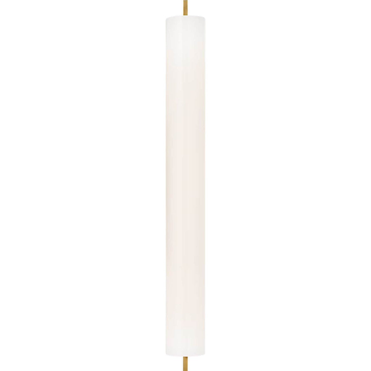 Ian K. Fowler Bowen 28" Linear Bath Sconce in Hand-Rubbed Antique Brass with White Glass Shade W3" x H28" x E5"