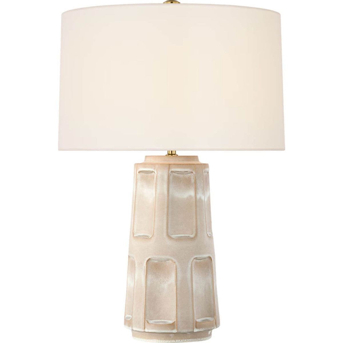 Ian K. Fowler Altamira 28" Table Lamp in Dusted Stone with Linen Shade W19.5" x H28"