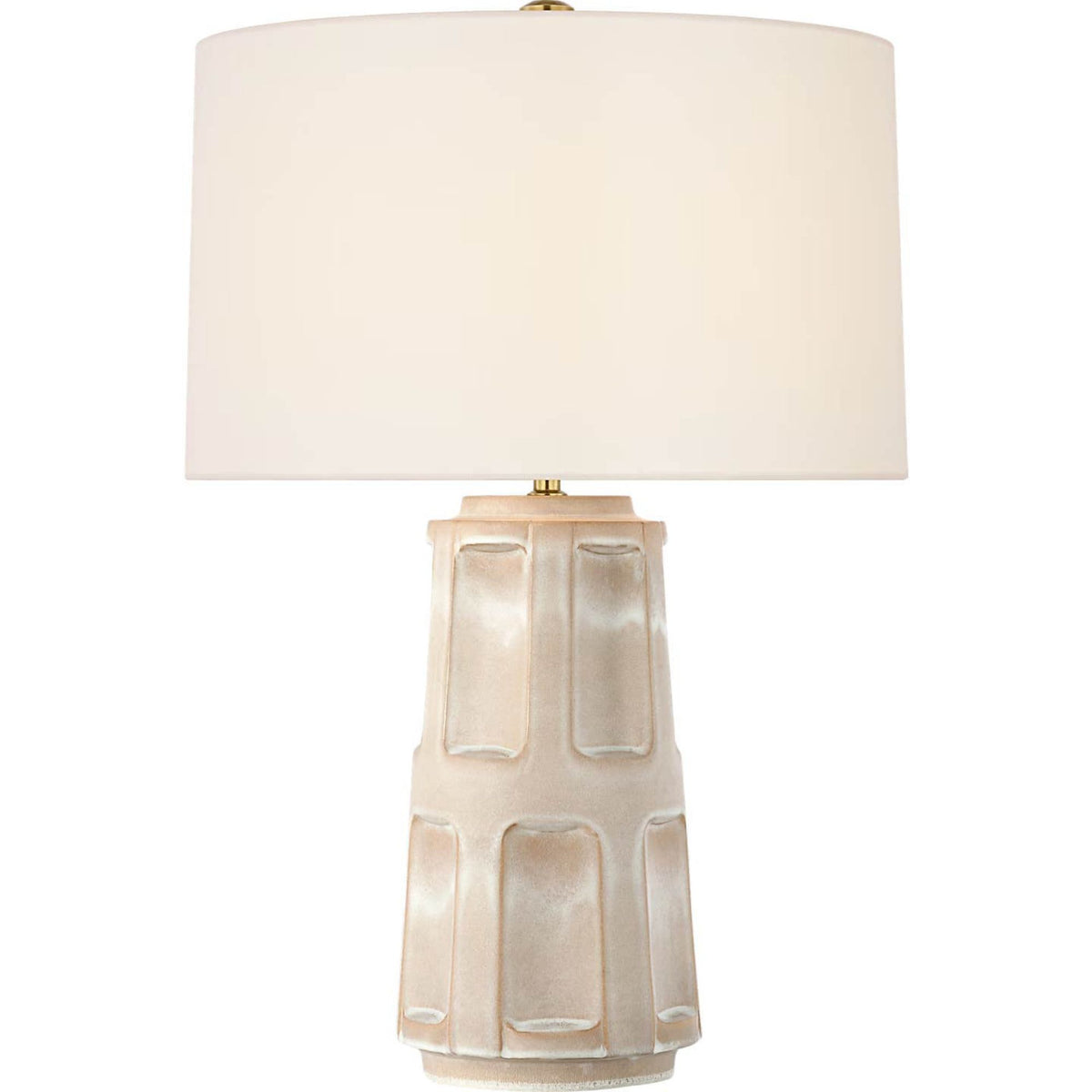 Ian K. Fowler Altamira 28" Table Lamp in Dusted Stone with Linen Shade W19.5" x H28"