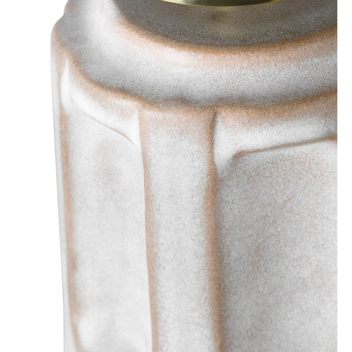 Ian K. Fowler Altamira 13" Cordless Accent Lamp in Dusted Stone with Linen Shade W9" x H13"