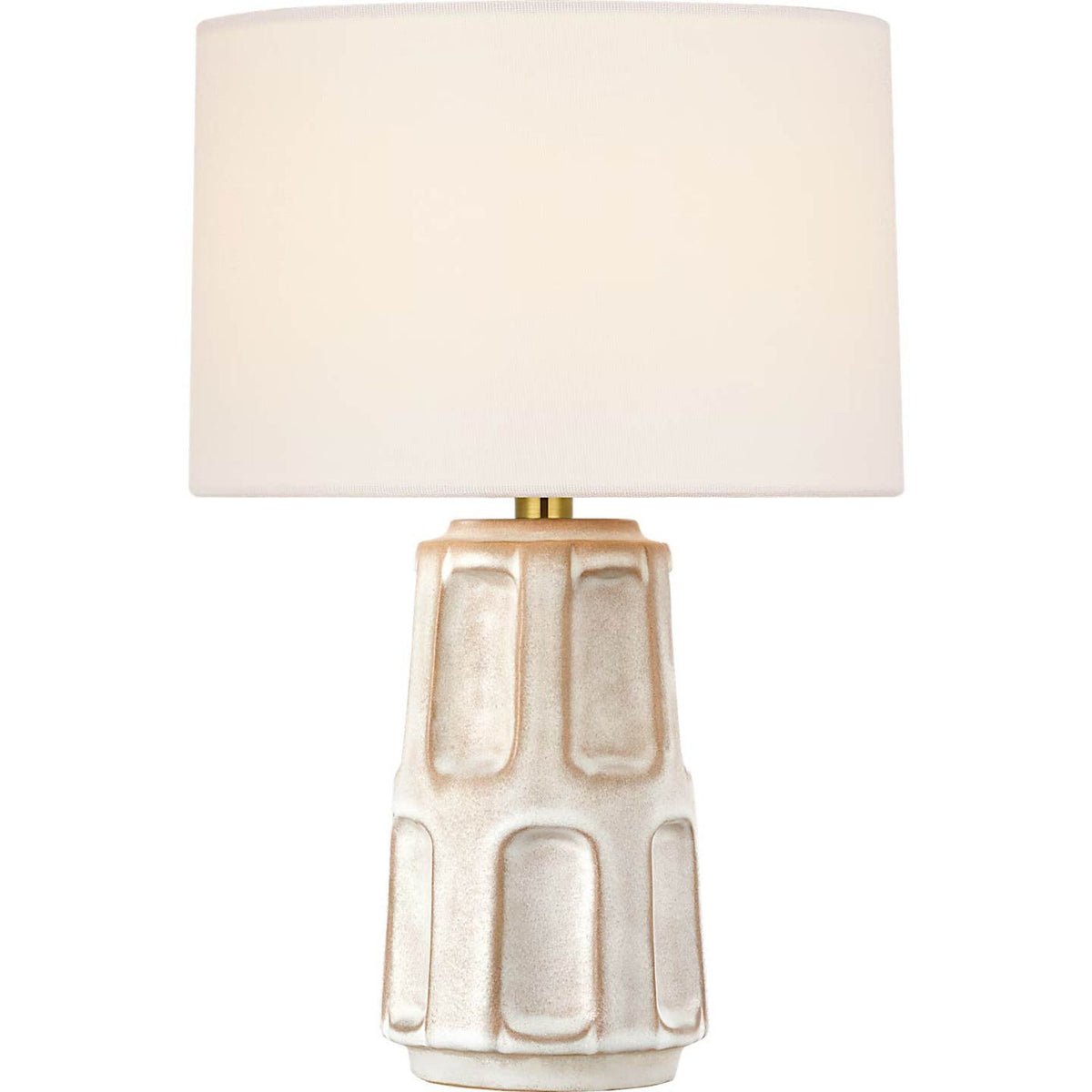 Ian K. Fowler Altamira 13" Cordless Accent Lamp in Dusted Stone with Linen Shade W9" x H13"