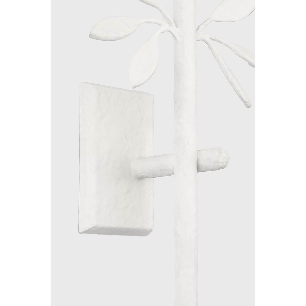 Julie Neill Clementine 22" Tail Sconce in Plaster White with Linen Shade W7.25" x H23.5" x E6.25"