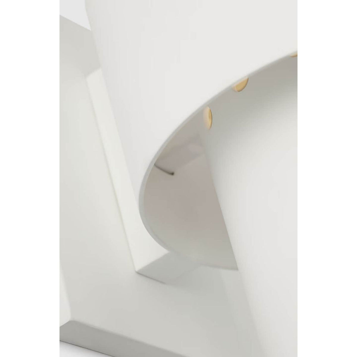 Julie Neill Chalmette Medium Layered Sconce in Plaster White W6" x H14" x E7"