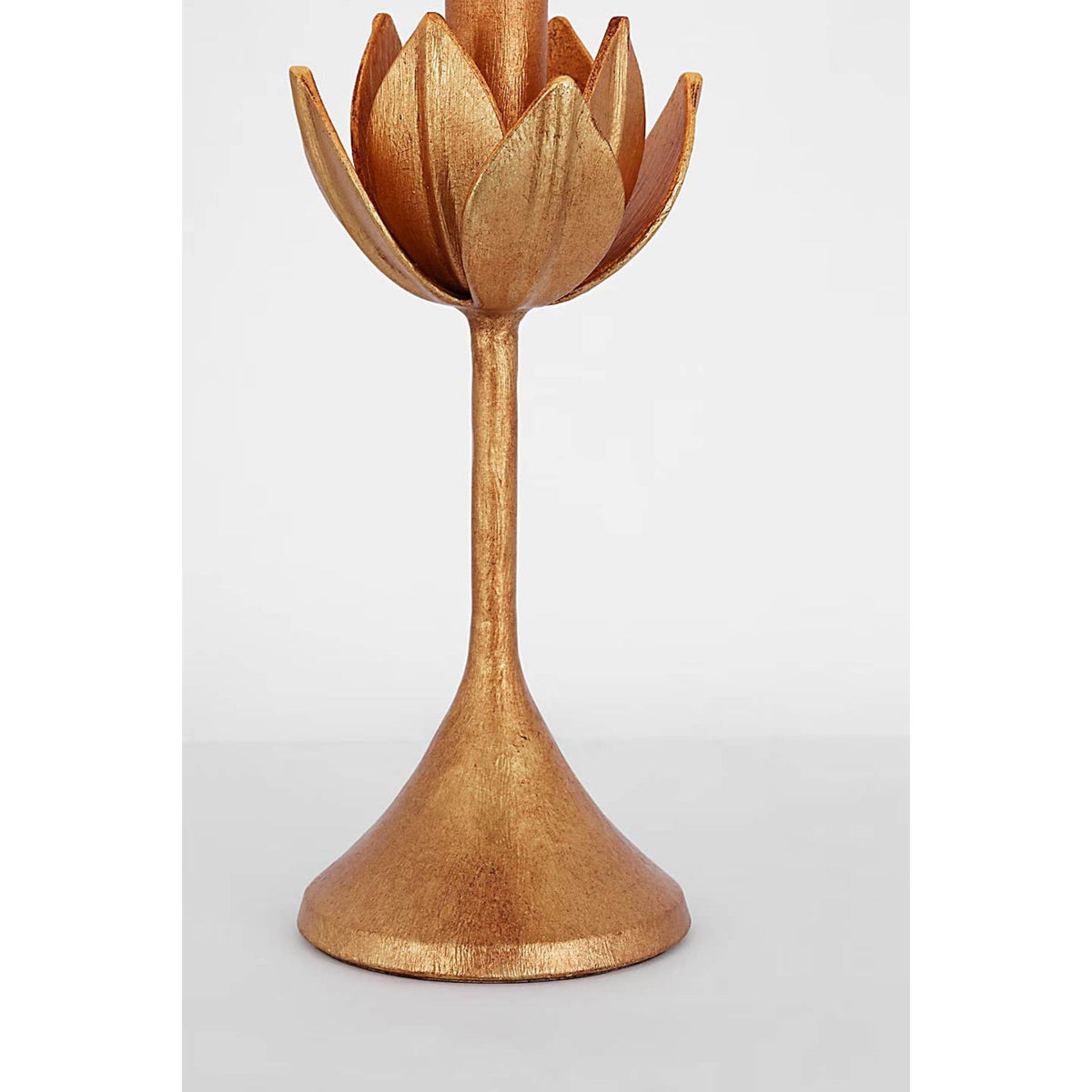 Julie Neill Alberto 17" Cordless Accent Lamp in Antique Gold Leaf with Linen Shade W10.5" x H16.75"