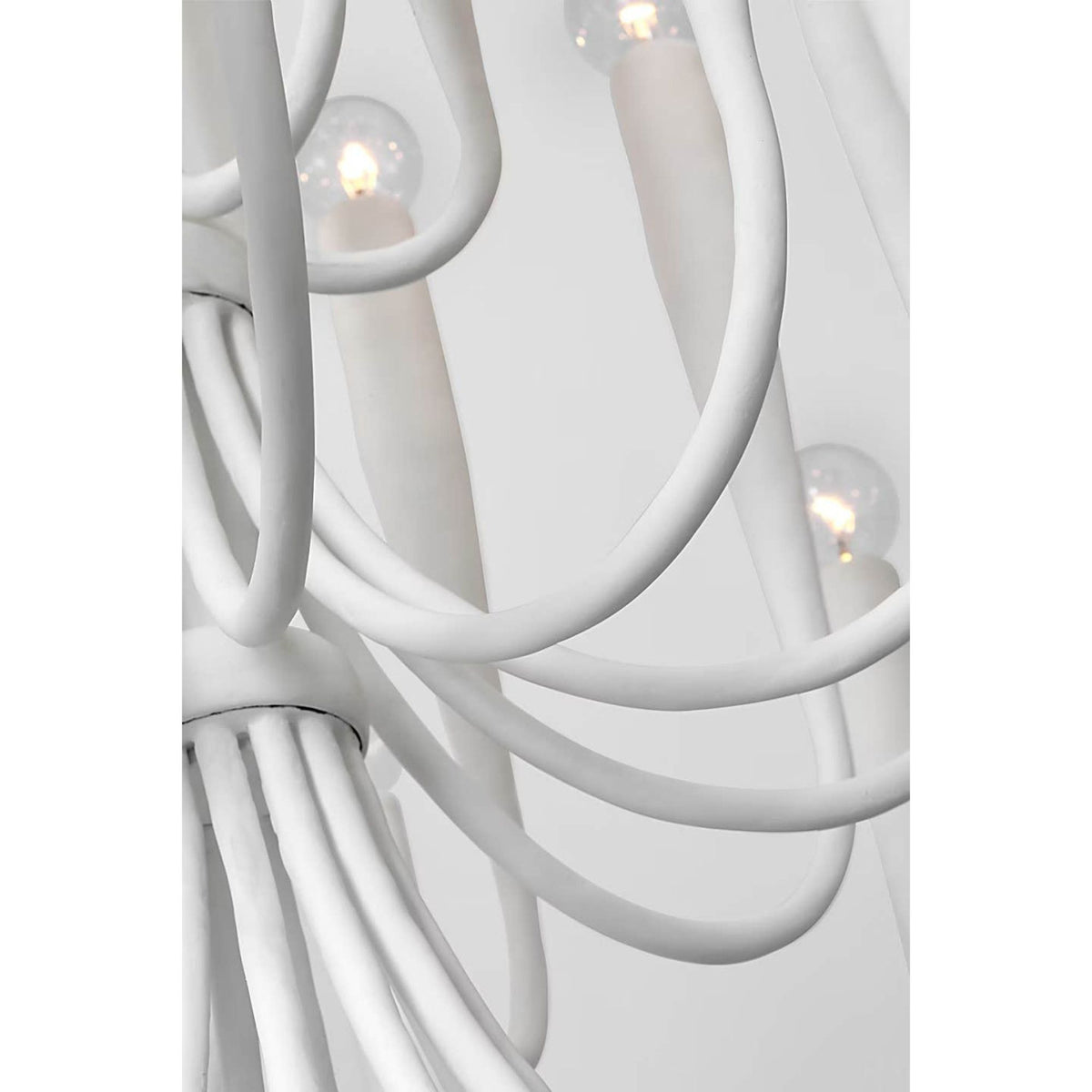 Julie Neill Acadia 30" Medium Chandelier in Plaster White W30" x H34"