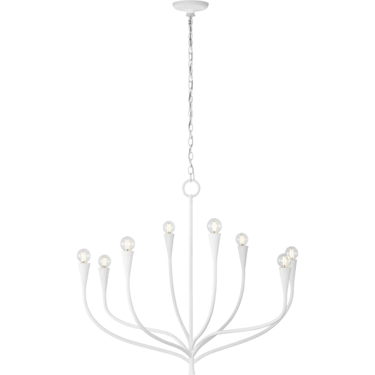 Julie Neill Marini 33" Chandelier in Plaster White W32.75" x H28.5"