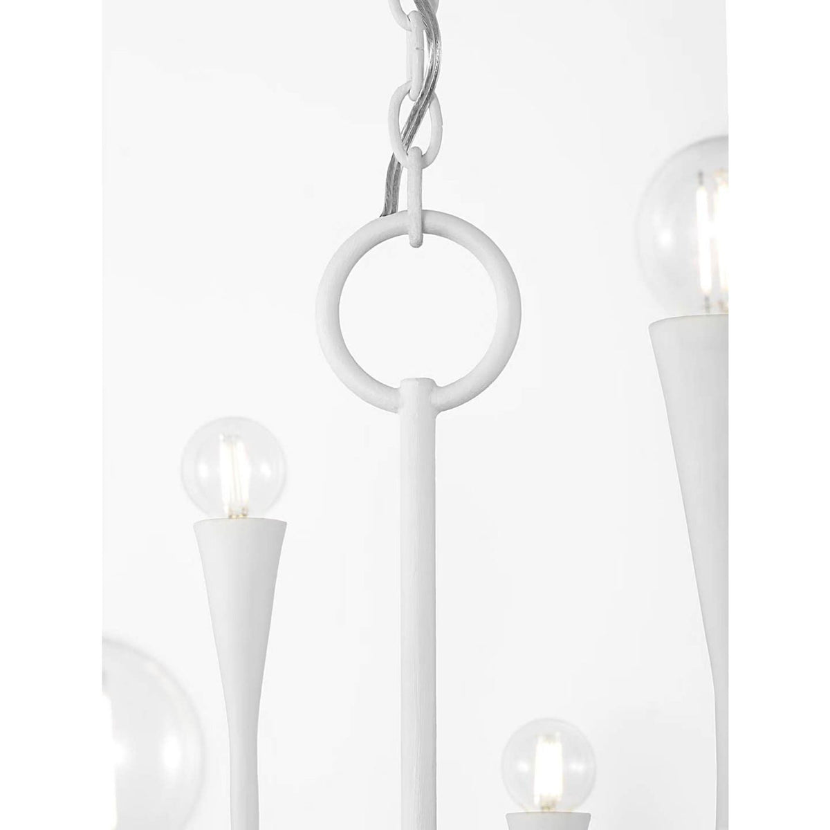Julie Neill Marini 43" Chandelier in Plaster White W43.25" x H29.75"