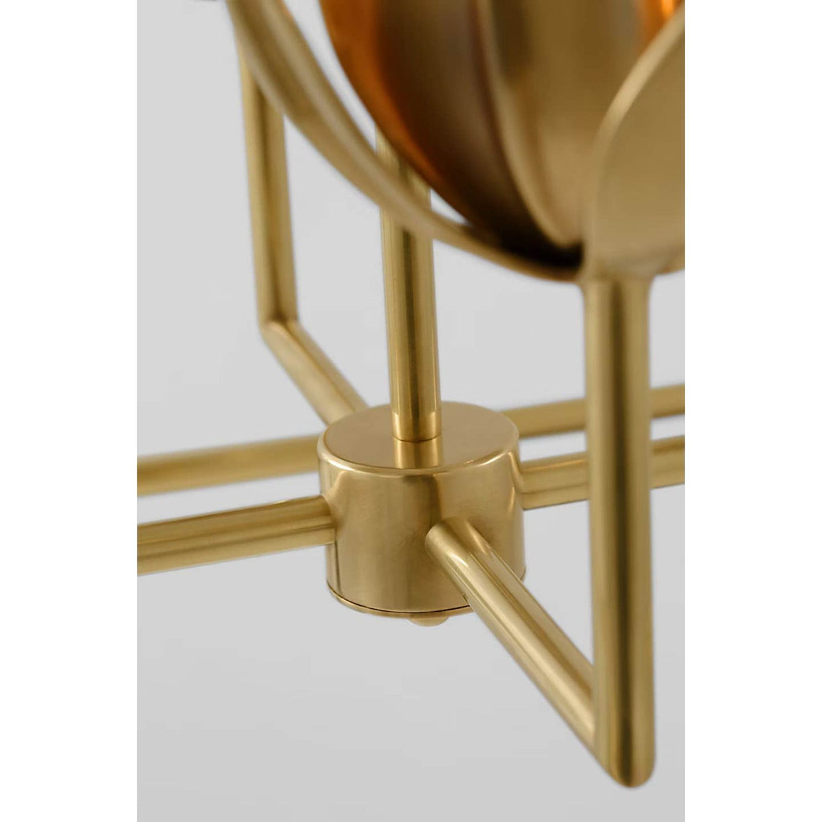 Julie Neill Alberto Medium Open Cage Lantern in Antique-Burnished Brass W18" x H30"
