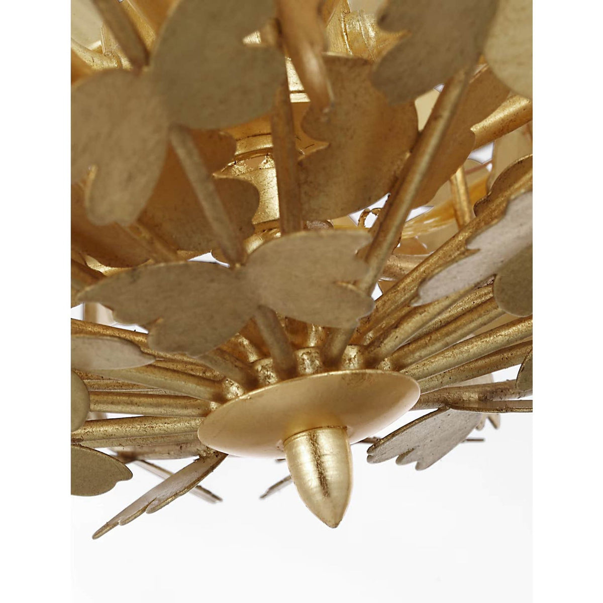 Julie Neill Farfalle 30" Basket Chandelier in Gild W29.25" x H31.25"