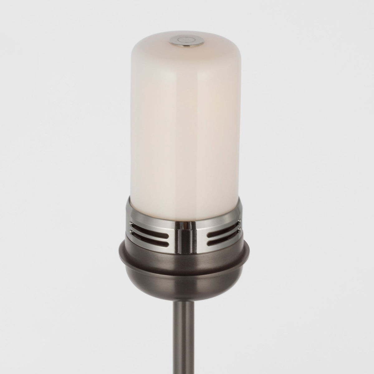 J. Randall Powers Hackney 24" Cordless Buffet Lamp in Bronze with Linen Shade W11.5" x H23.5"