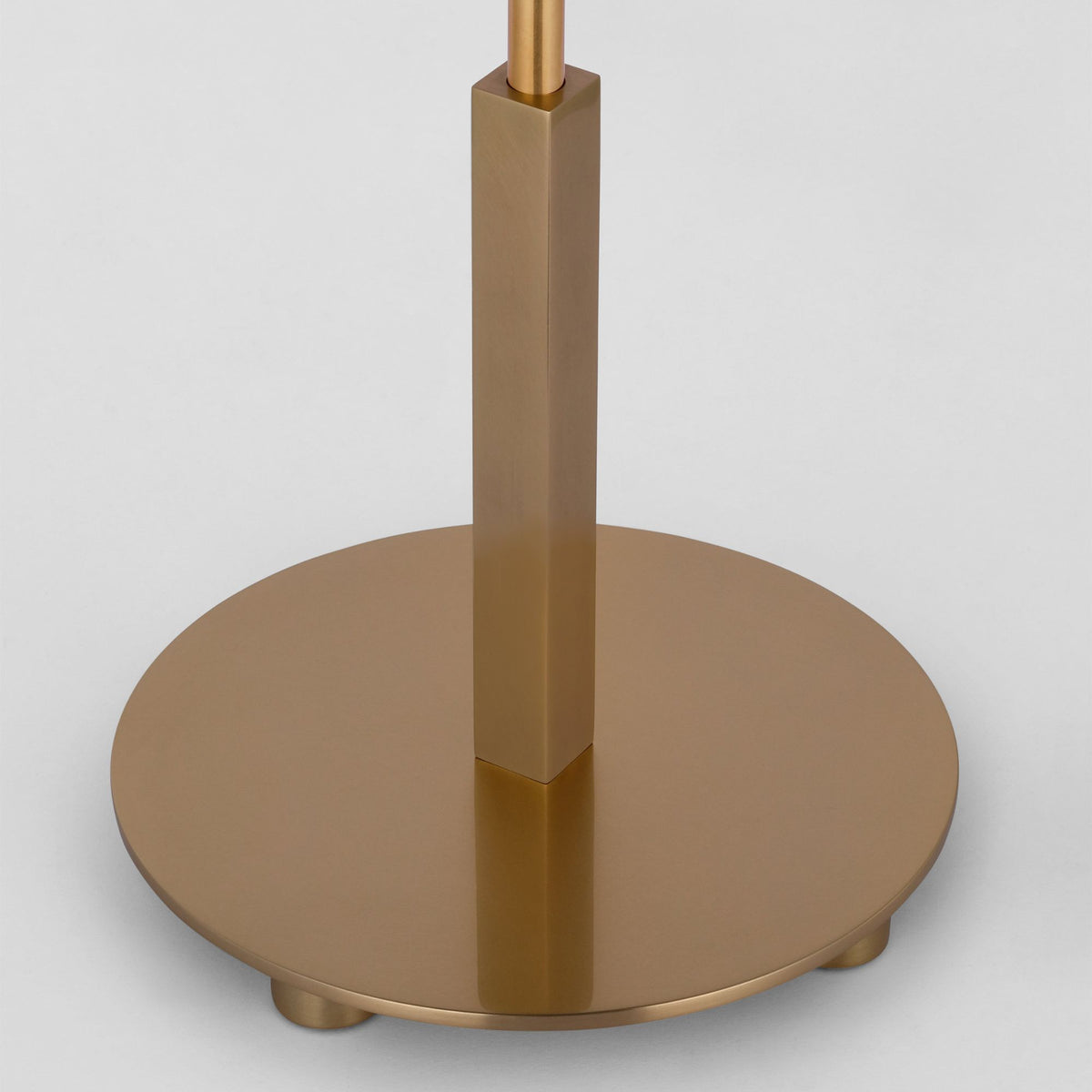 J. Randall Powers Hackney 24" Cordless Buffet Lamp in Hand-Rubbed Antique Brass with Linen Shade W11.5" x H23.5"