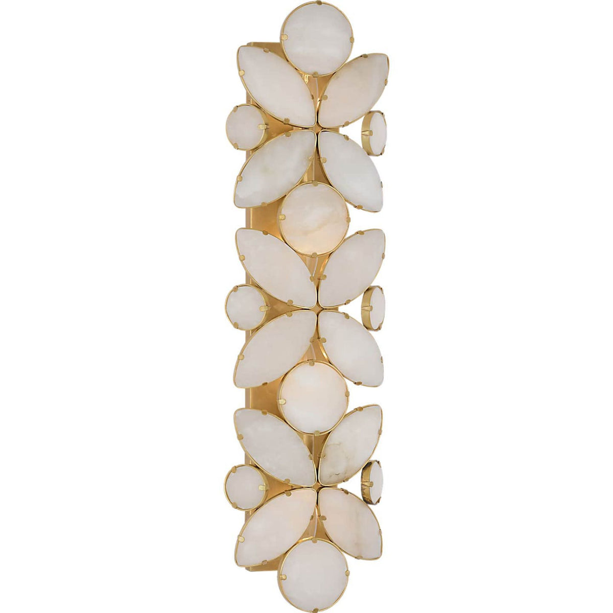 kate spade new york Lloyd 26" Sconce in Soft Brass with Alabaster W7.25" x H25.75" x E4"