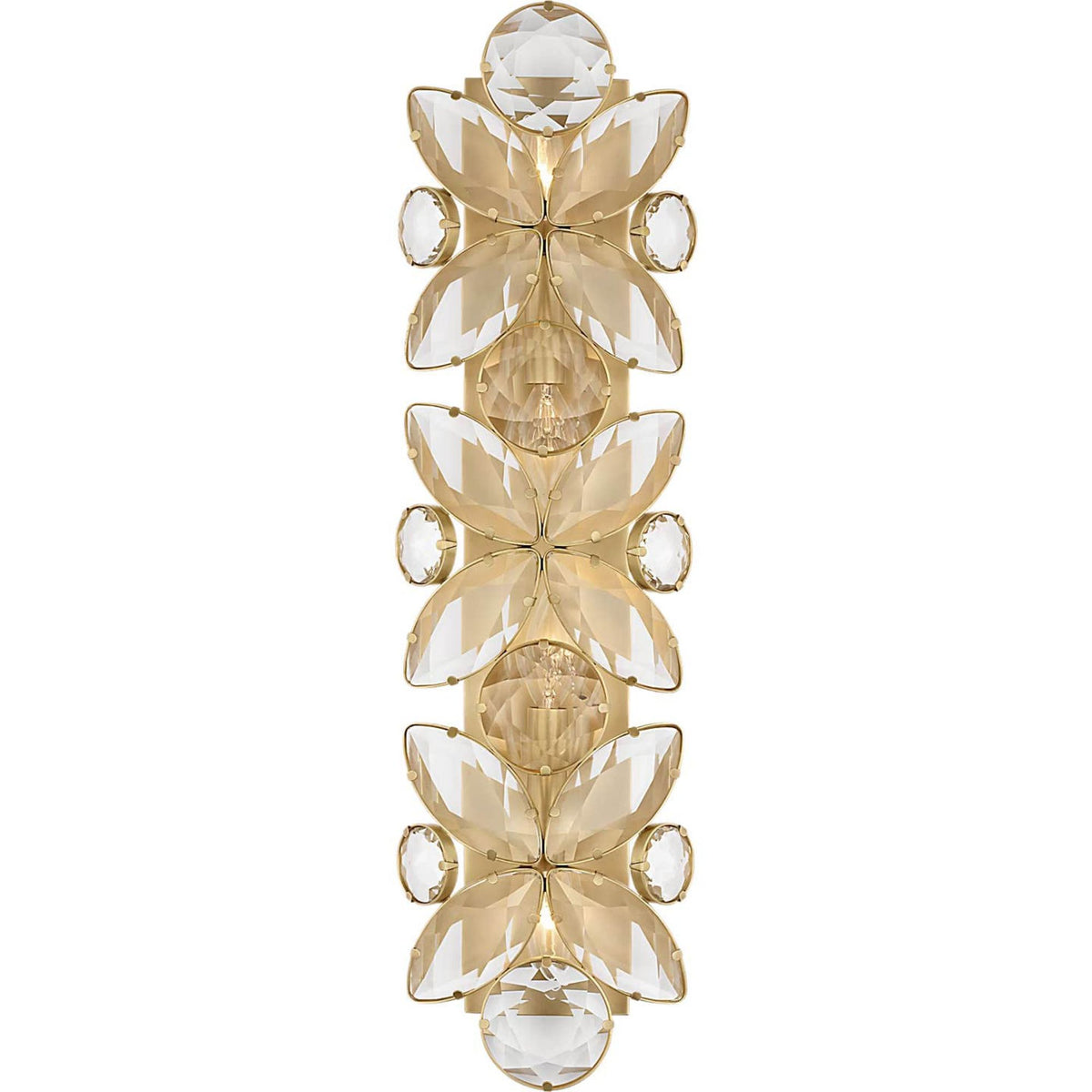 kate spade new york Lloyd 26" Sconce in Soft Brass with Crystal W7.25" x H25.75" x E4"