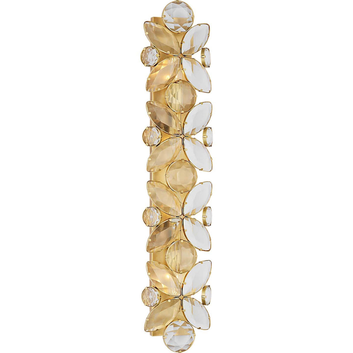 kate spade new york Lloyd 33" Sconce in Soft Brass with Crystal W7.25" x H33.25" x E4"
