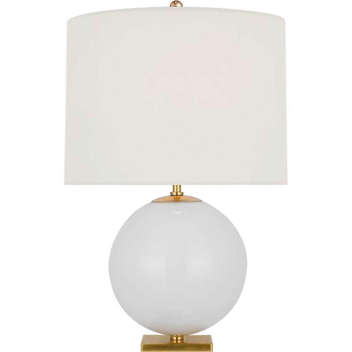 kate spade new york Elsie Cordless Table Lamp in Cream with Linen Shade W16" x H25.75"