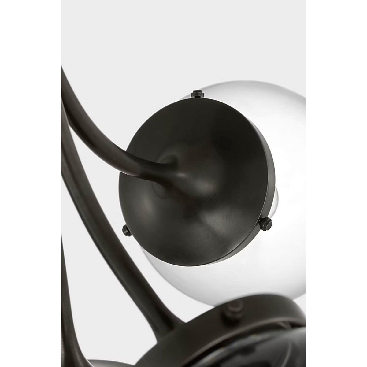kate spade new york Prescott Medium Semi-Flush Mount in Bronze with Clear Glass W18" x H14.25"