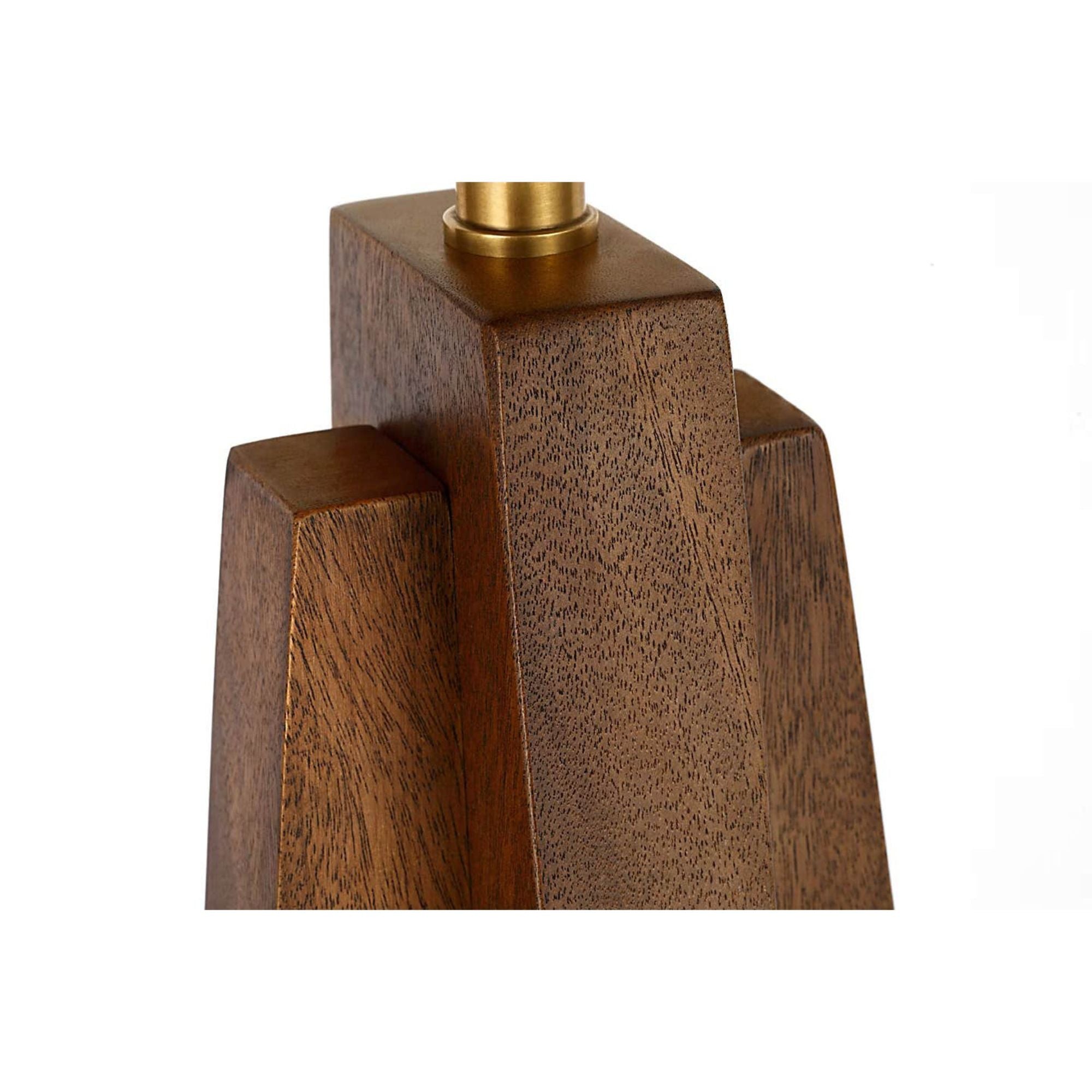 Kelly Wearstler Crue 66" Floor Lamp in Natural Walnut with Linen Shade W20" x H65.5"