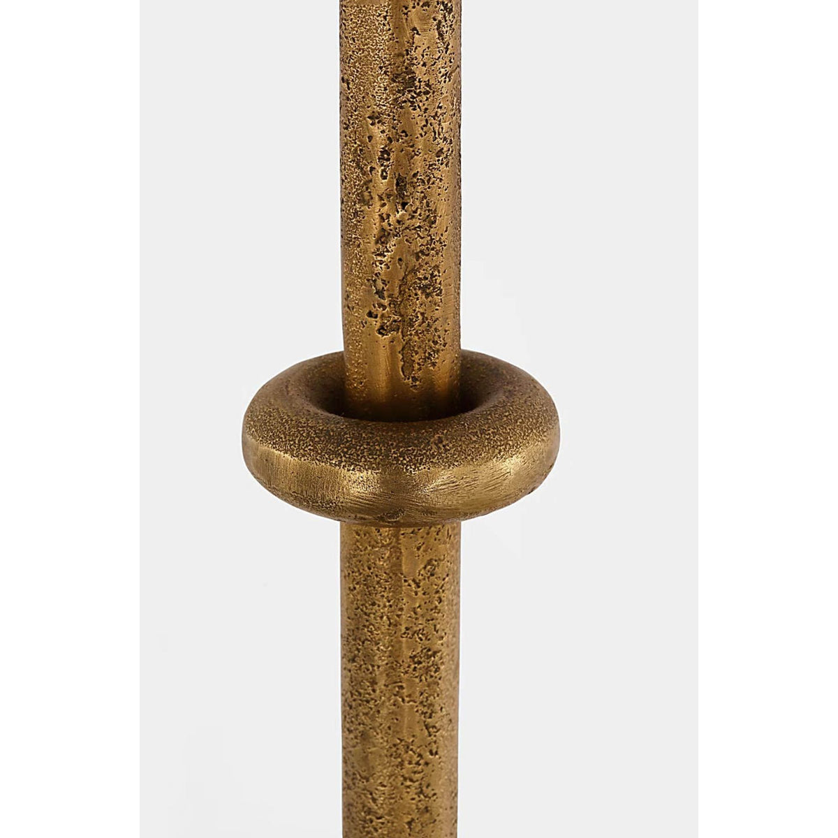 Kelly Wearstler Zealous 62" Floor Lamp in Museum Brass with Linen Shade W26" x H61.5"