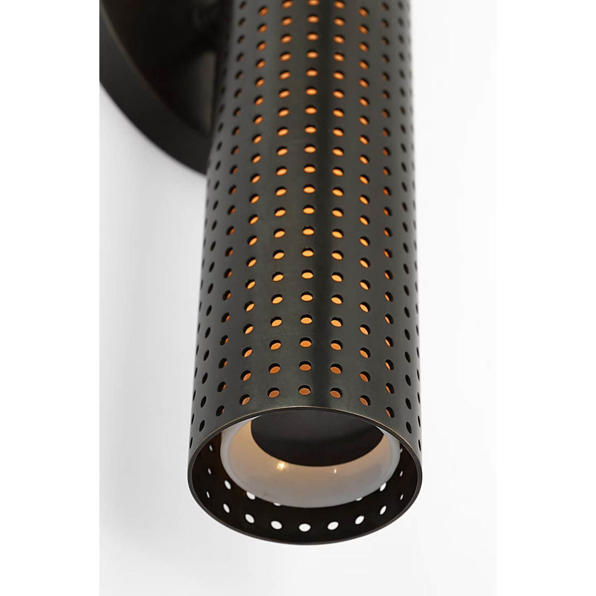 Kelly Wearstler Precision 18" Bullet Sconce in Bronze with White Glass W4.5" x H18" x E4"