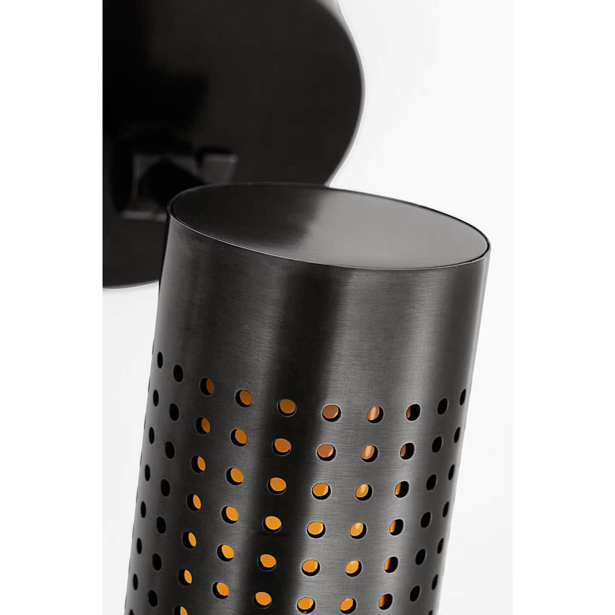 Kelly Wearstler Precision 12" Articulating Sconce in Bronze with White Glass W4.5" x H9" - 11.5" x E6.75" - 11.75"