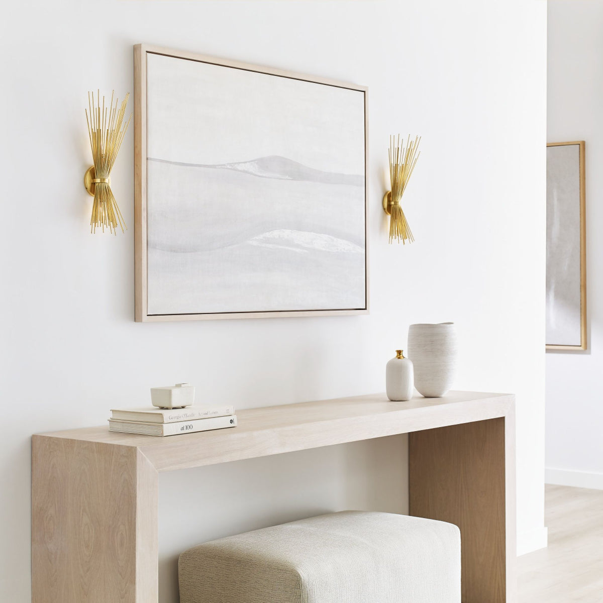 Kelly Wearstler Strada Small Sconce in Gild W9" x H19.25" x E5.25"