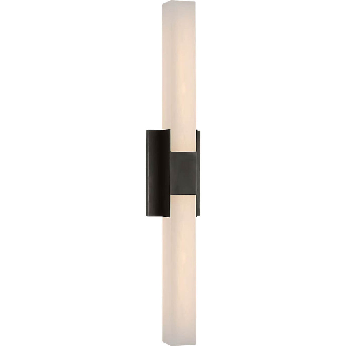 Kelly Wearstler Covet 28" Double Bath Light in Bronze with Alabaster W4.5" x H27.5" x E2.75"