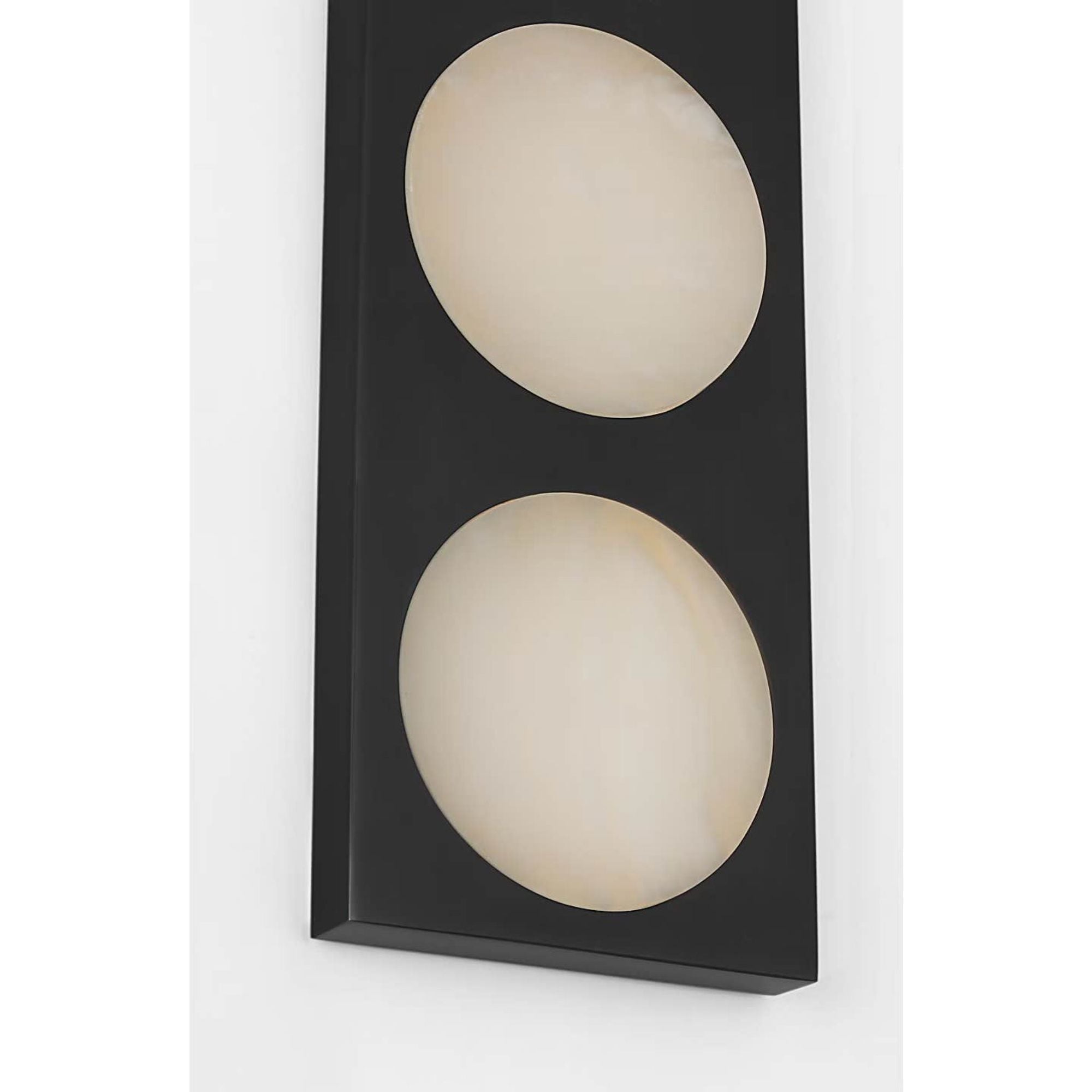 Kelly Wearstler Dichotomy 18" 4 Light Sconce in Bronze with Alabaster W4.5" x H18" x E0.75"