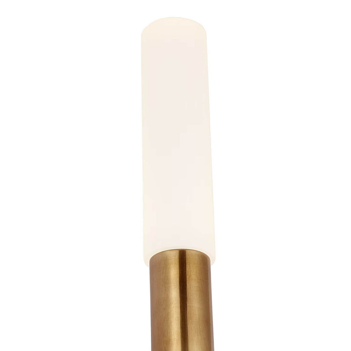 Kelly Wearstler Rousseau 15" Single Sconce in Antique-Burnished Brass with Etched Crystal W4.5" x H15.25" x E3.75"