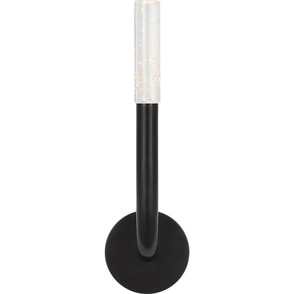 Kelly Wearstler Rousseau 15" Single Sconce in Bronze with Seeded Glass W4.5" x H15.25" x E3.75"