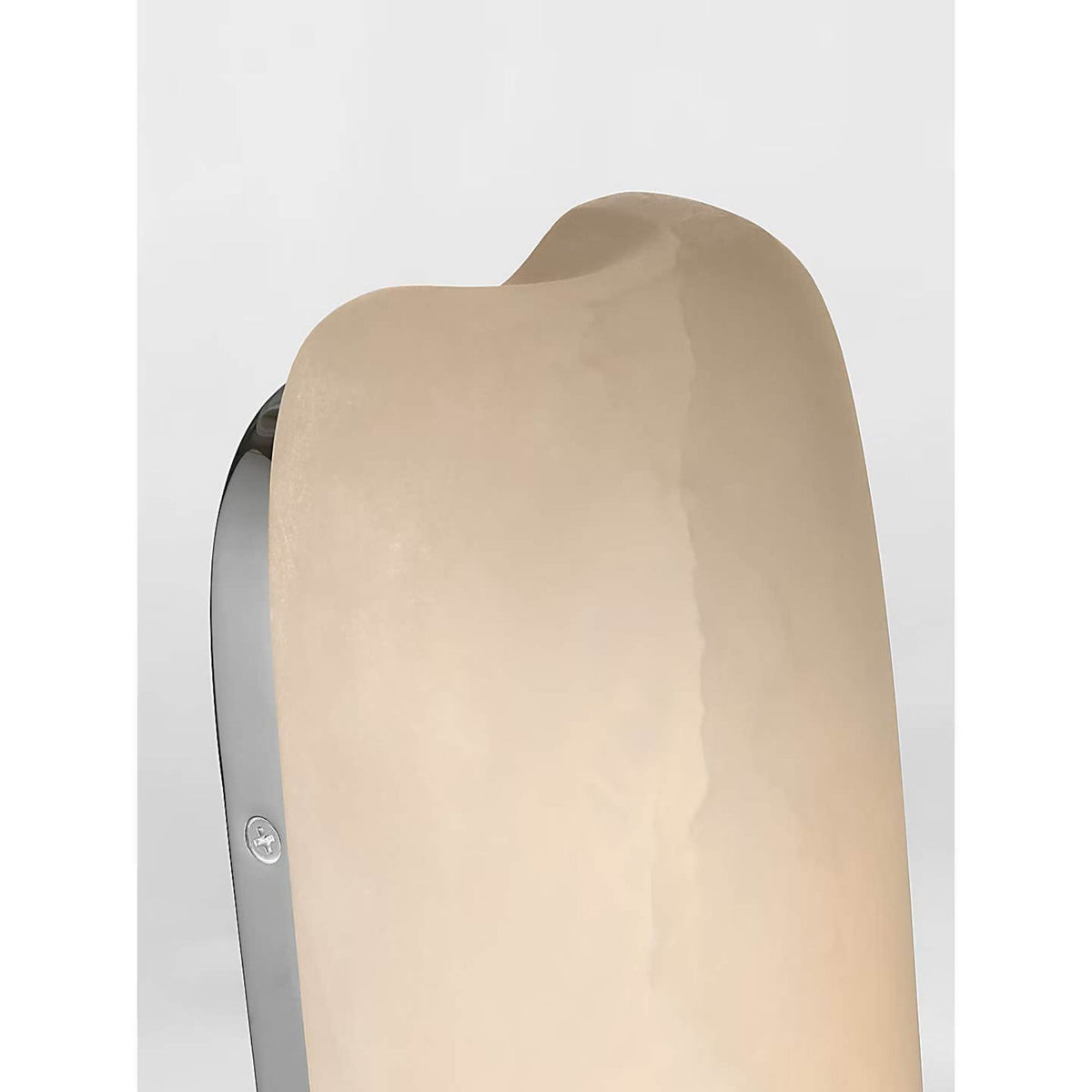 Kelly Wearstler Formosa 26" Linear Sconce in Alabaster and Polished Nickel W4.75" x H25.75" x E3.25"