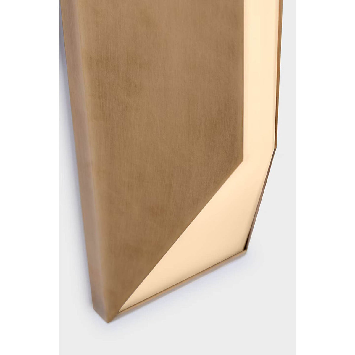 Kelly Wearstler Stretto 24" Sconce in Antique Burnished Brass with Frosted Glass W4.75" x H24" x E4.25"