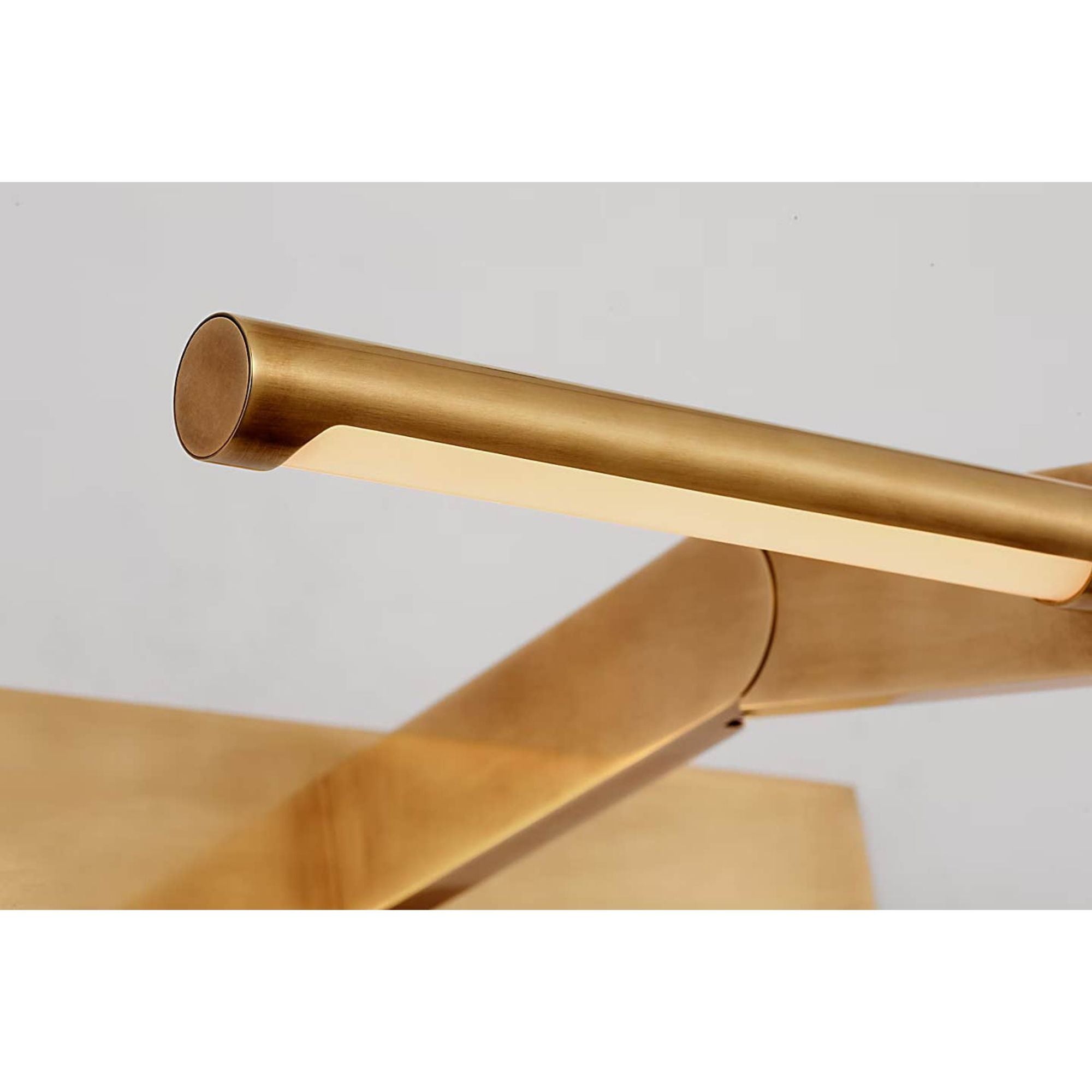 Kelly Wearstler Axis 18" Pivoting Library Light in Antique-Burnished Brass W18" x H3" - 6.25" x E12.25" - 13.25"