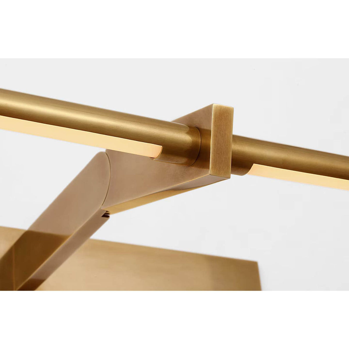 Kelly Wearstler Axis 25" Pivoting Library Light in Antique-Burnished Brass W24.5" x H3" - 6.25" x E12.25" - 13.25"