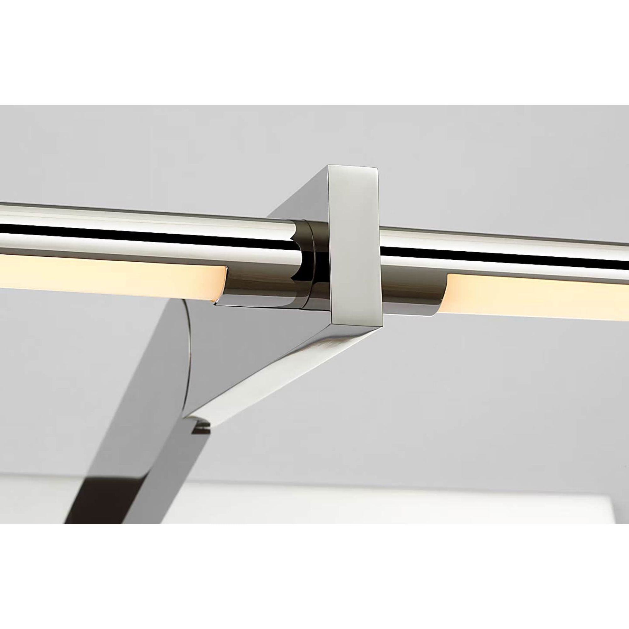 Kelly Wearstler Axis 25" Pivoting Library Light in Polished Nickel W24.5" x H3" - 6.25" x E12.25" - 13.25"