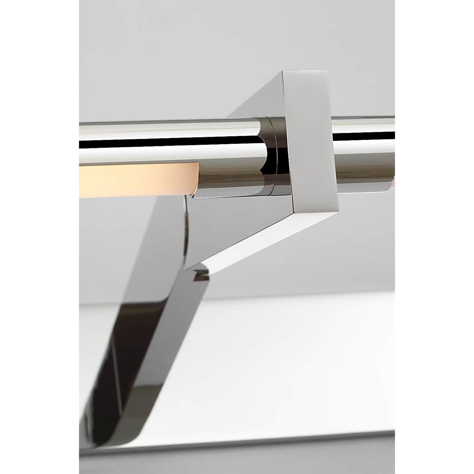 Kelly Wearstler Axis 32" Pivoting Library Light in Polished Nickel W31.5" x H3" - 6.25" x E12.25" - 13.25"