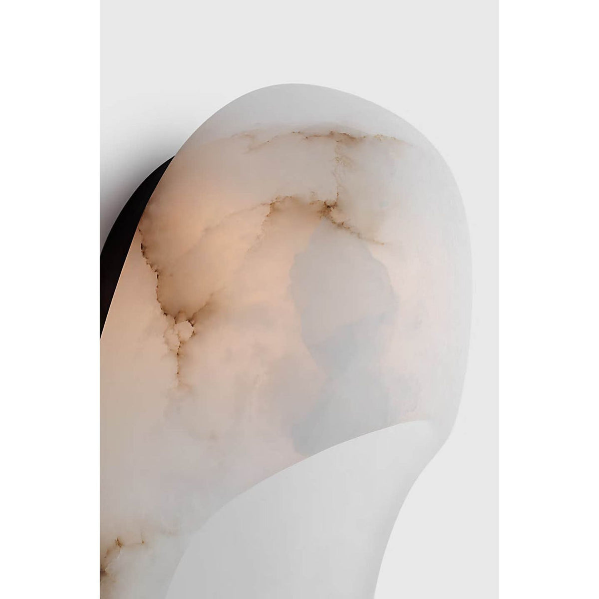 Kelly Wearstler Esculpa 18" Elongated Wall Light in Alabaster and Bronze W6" x H18" x E4"