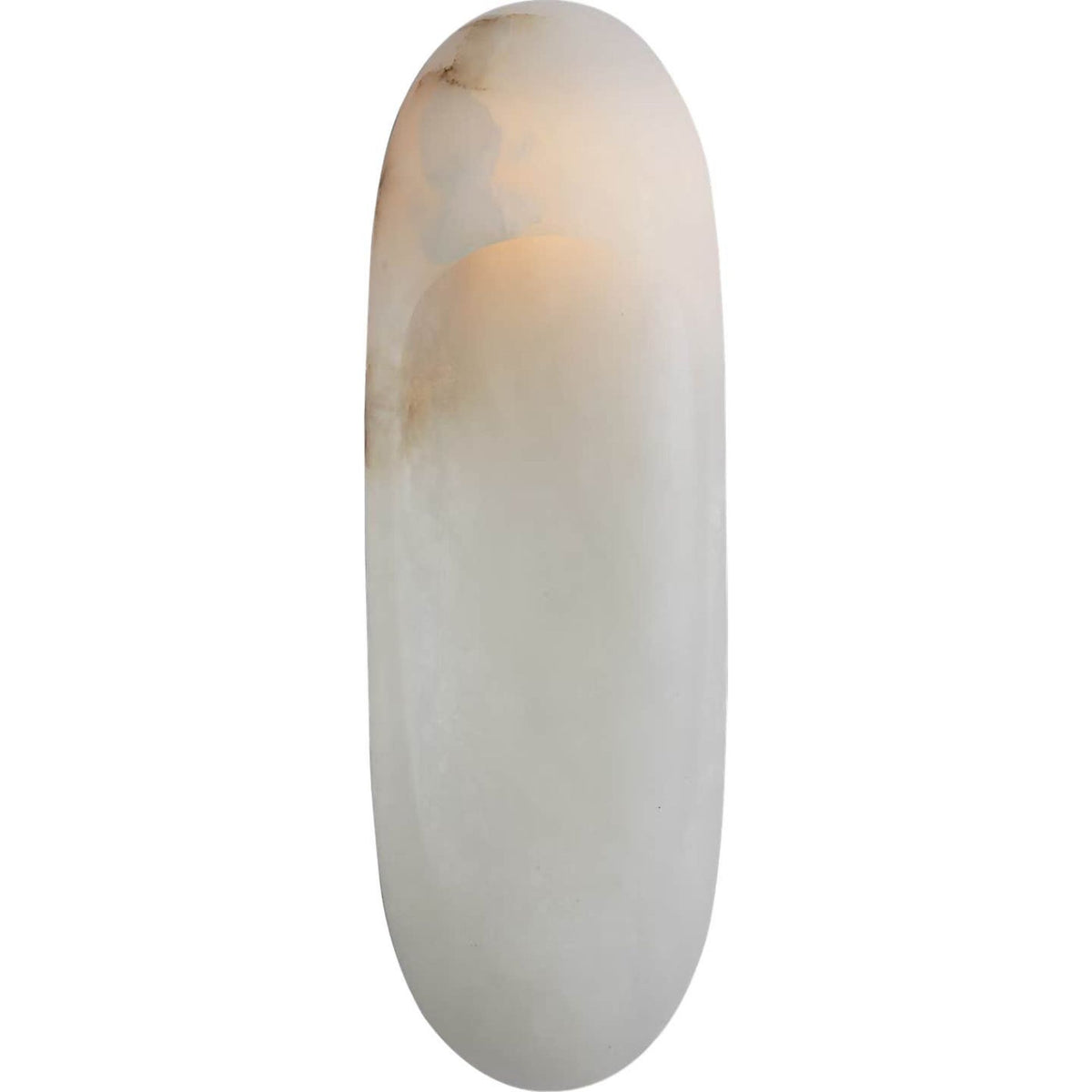 Kelly Wearstler Esculpa 18" Elongated Wall Light in Alabaster and Bronze W6" x H18" x E4"