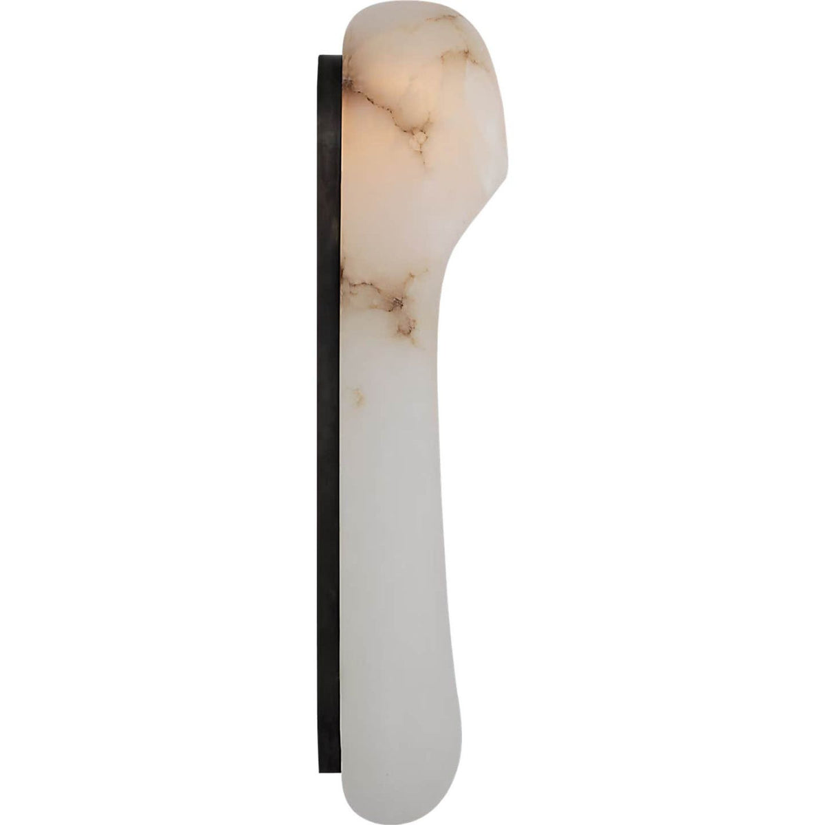 Kelly Wearstler Esculpa 18" Elongated Wall Light in Alabaster and Bronze W6" x H18" x E4"