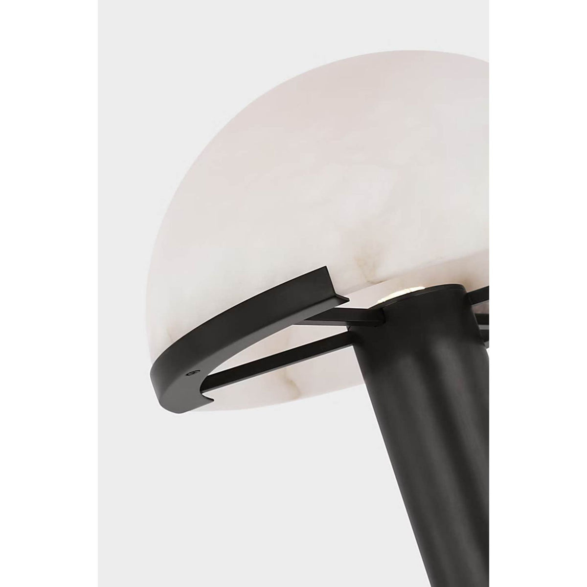 Kelly Wearstler Melange 12" Rechargeable Table Lamp in Bronze with Alabaster Shade W9.25" x H12"