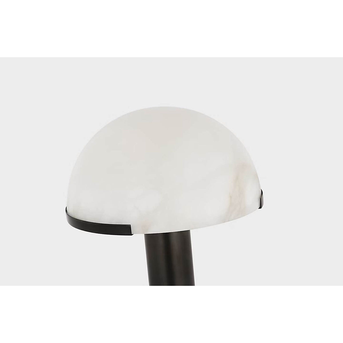 Kelly Wearstler Melange 12" Rechargeable Table Lamp in Bronze with Alabaster Shade W9.25" x H12"